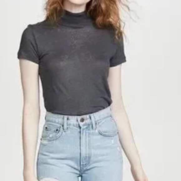 IRO Charcoal Short Sleeve Tee - Picture 1 of 7